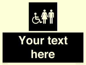 Custom information: black panel disabled female and male